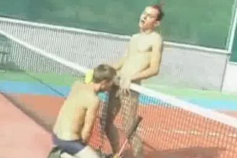 nubiles pound ON TENNIS COURT