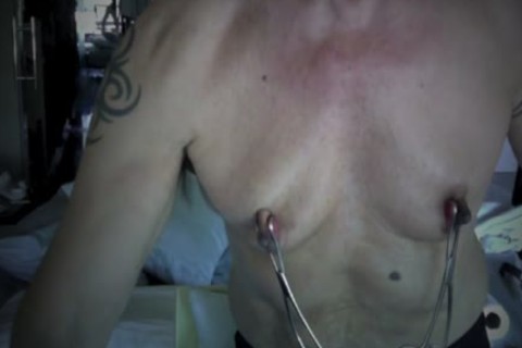 Latino teen Works Over His Pumped Nip N *****ps Clamping