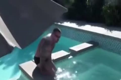 Johnson Slurping And wazoo Ramming By The Pool.