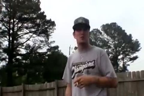 lusty Tattooed Thug Lex Is Getting His rod Out In A Yard