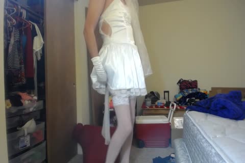 Hard dildo nail & sperm eating For hoe CD Sissy Bride