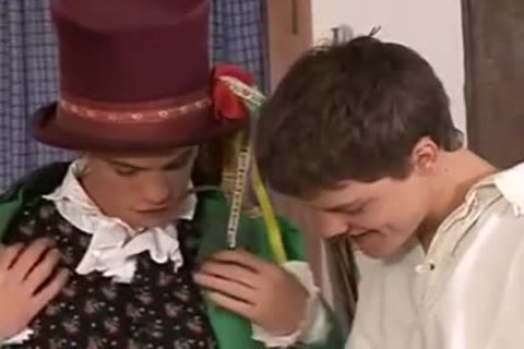 Sex In The Past trio teens Analsex Eatcum