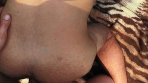filthy dude with dyed hair receives plowed outdoors