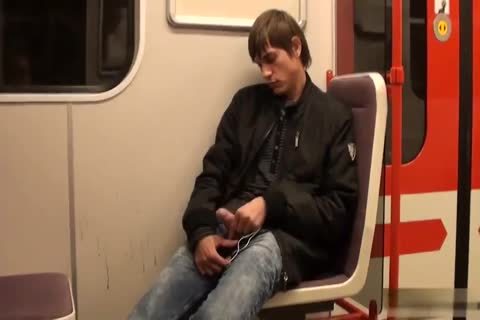 fine teen Jacking Off In The Subway