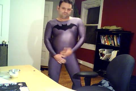 Keenan Batman disrobes And shoots A Load