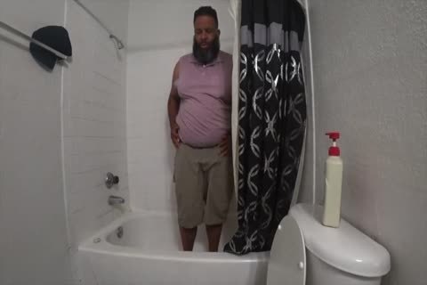 bulky Bear Dancing And Taking A Shower