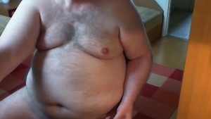 grandad wank On web camera