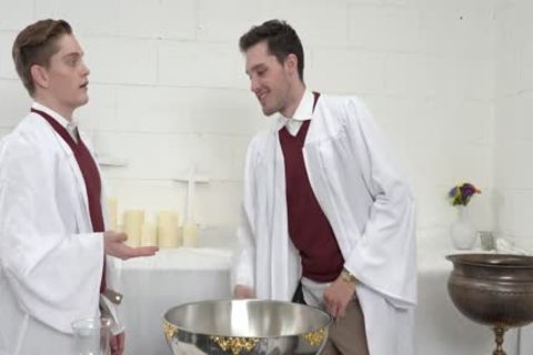 teen guys Having lovely Sex On Top Of Altar