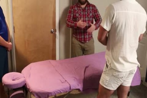 4 Handed Bear Massage Ends With A Proper pounding