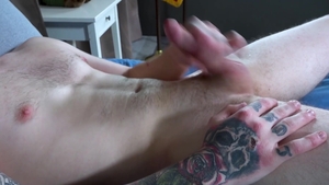 Activeduty - Super sexy gay digs tug job