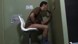 GloryholeAndHandjobs - Nicolas jizzed