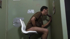 GloryholeAndHandjobs - Nicolas jizzed