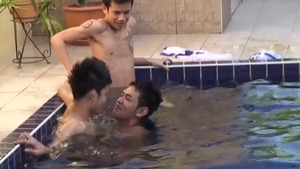 GayAsianNetwork - Big dick asian couple sensual kissing