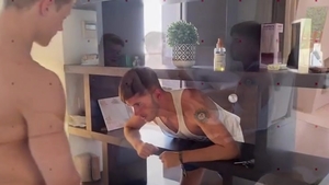 Two lusty dudes Using lustful slut