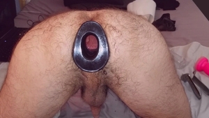 bushy And Gaped Wide - Inside View Though Speculum And Noisy gap Gape