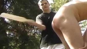 In The Woods drubbing twink And pounded