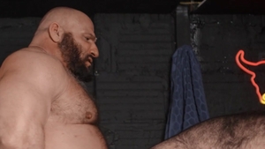 Men.com - Tattooed Jay Cub and Mark Vallant throat fuck scene