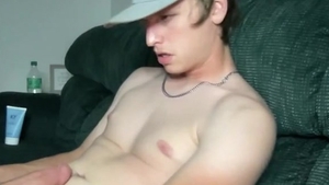 Fit American guy Wanks On cam