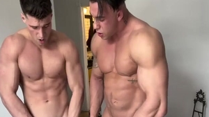 Two attractive Tops Wrestling & Jerking