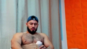 Brazilian Hunk kinky muscular Leg spread butt