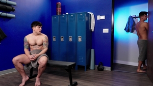 Next Door Originals: Dark-haired Jock Fucks Gym Buddy