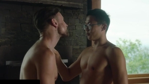 asian lad With A large dick nails muscular White slut