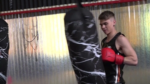Sweating Soldiers Swallow Semen in Leather