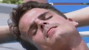 Falcon Studios: Swimwear Stripping in Outdoor Oasis