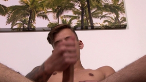 Active Duty: Cute and Tight Chad Strokes His Way Up