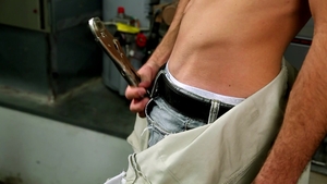 Next Door Male: Releasing a Load of Jizz