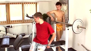 Gym Boys Go Hard with Their Workouts