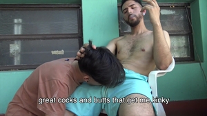 Latin Leche: Inked Adonis Pumps Pal's Smooth Ass