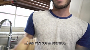 Latin Leche: Cowboy Creams Stomach and Ass