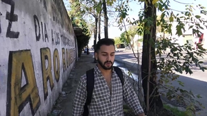 Latin Leche: College Cutie's First Doggystyle in Public