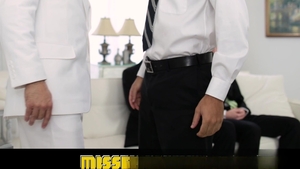 Missionary Boys: Angel Strokes Elder Stewart's Fat Cock