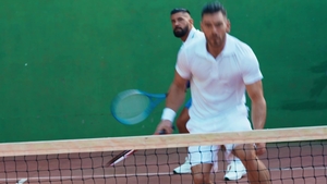 Men: Intriguing Encounter on Tennis Court