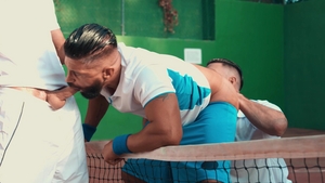 Men: Intriguing Encounter on Tennis Court