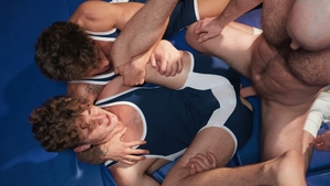 Coach Gets Double-Teamed by his Students