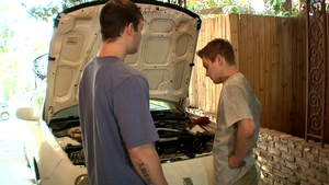Men: Tattooed Mechanic Demands Discipline in Piercing Action