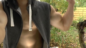 Strong Thighs Clenching, Coated in Oil