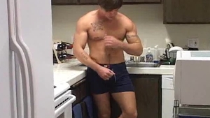 Next Door Male: Hard and Ready, Brodie Pumps It Alone